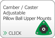 Camber / Caster Angle Adjustable Pillow Ball Upper Mount