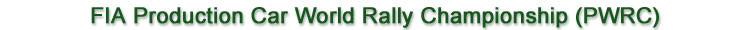 FIA Production Car World Rally Championship (PWRC)