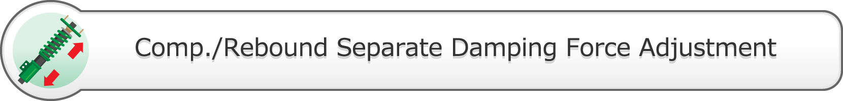 Comp./Rebound Separate Damping Force Adjustment